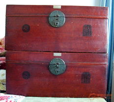 老元泰皮箱號(hào) 牛皮箱一對(duì)