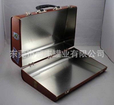 【手提盒 皮箱鐵盒 玩具盒 大號(hào)手挽盒 馬口鐵禮品盒】價(jià)格,廠家,圖片,金屬盒,東莞市麗豐罐業(yè)-